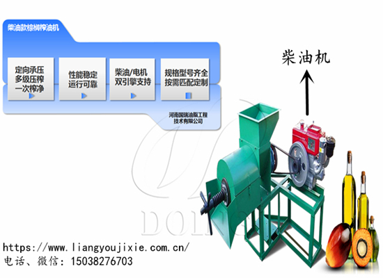 加納客戶從河南國(guó)瑞采購(gòu)一臺(tái)暢銷單品——柴油機(jī)款棕櫚榨油機(jī)！