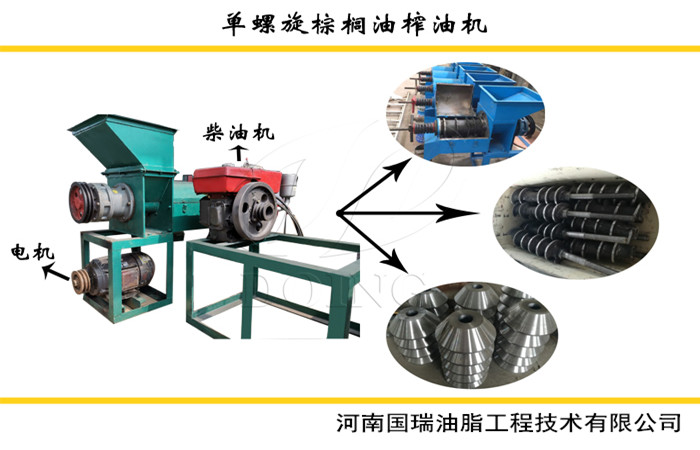 棕櫚單螺旋榨油機